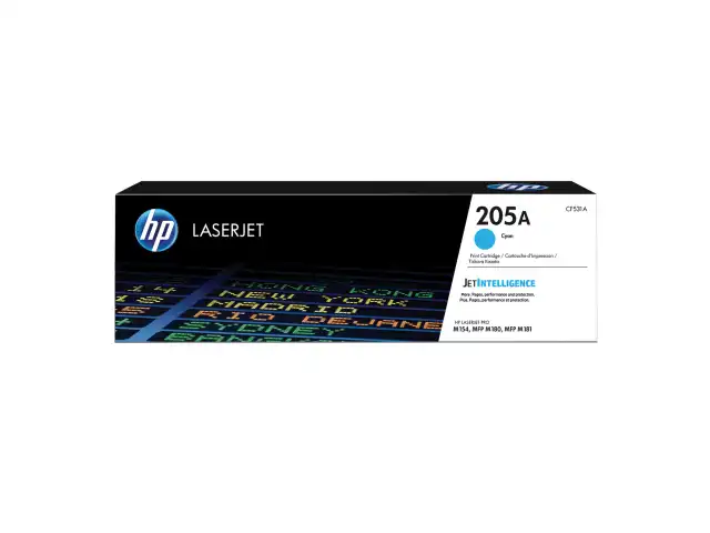 Картридж лазерный HP (CF531A) LaserJet Pro M180/M181, №205A, голубой, оригинальный, ресурс 900 страниц