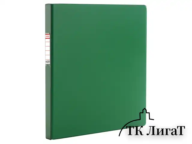 Папка с металлическим пружинным скоросшивателем BRAUBERG, картон/ПВХ, 35 мм, зеленая, до 290 листов, 228339