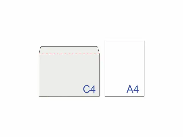 Конверты С4 (229х324 мм), отрывная лента, Куда-Кому, 100 г/м2, КОМПЛЕКТ 50 шт., BRAUBERG, 112185, С4НПс-50