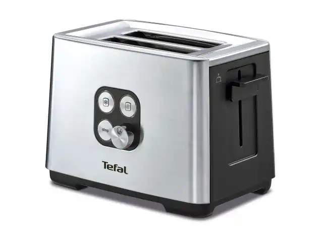 Тостер TEFAL TT420D30, 900Вт, 2 тоста, 7 режимов, сталь, серебристый, 8000035884