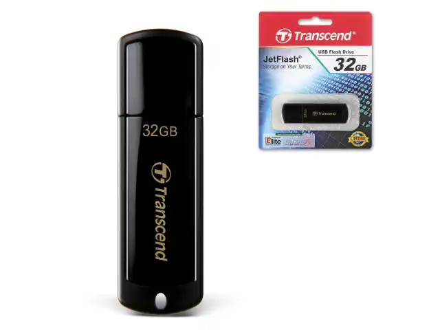 Флеш-диск 32 GB, TRANSCEND Jet Flash 350, USB 2.0, черный, TS32GJF350