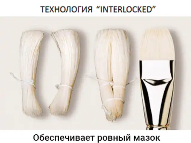 Кисть художественная профессиональная BRAUBERG ART CLASSIC, щетина, овальная, № 22, длинная ручка, 200737