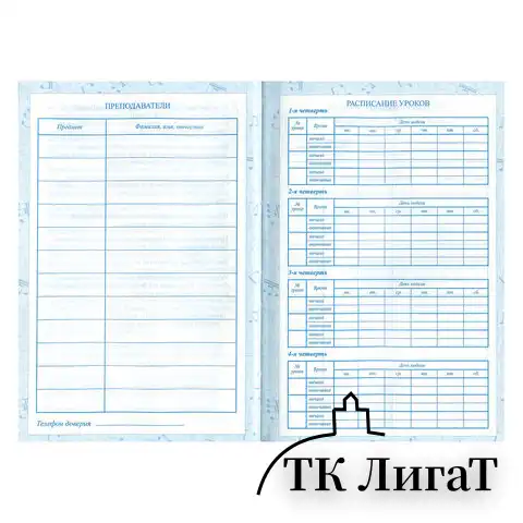 Дневник для музыкальной школы 140х210 мм, 48 л., твердый, BRAUBERG, справочный материал, 
