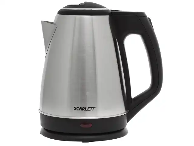 Чайник SCARLETT SC-EK21S25, 1,5 л, 1350 Вт, закрытый нагревательный элемент, сталь