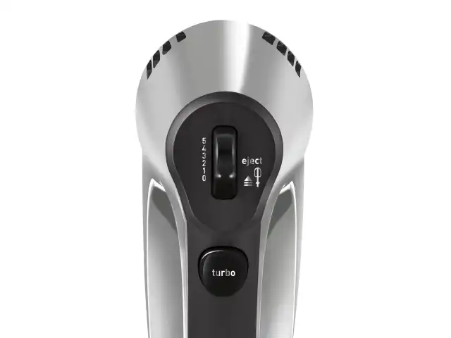 Миксер MOULINEX HM310E10, 300Вт, 5 скоростей, 2 венчика, 2 крюка для теста, серый, 8010001084