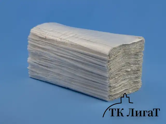Полотенца бумажные листовые 1-сл. (15уп=200лист) V сл. серые (МК)