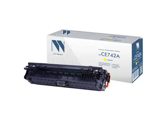 Картридж лазерный NV PRINT (NV-CE742A) для HP CP5220/CP5225/CP5225dn/CP5225n, желтый, ресурс 7300 страниц