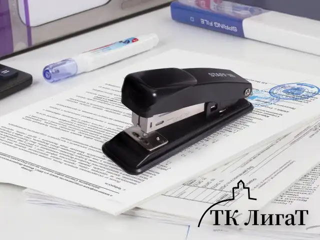 Степлер №24/6, 26/6 металлический STAFF 