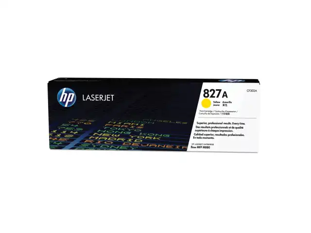 Картридж лазерный HP (CF302A) Color LaserJet M880, №827A, желтый, оригинальный, ресурс 32000 страниц