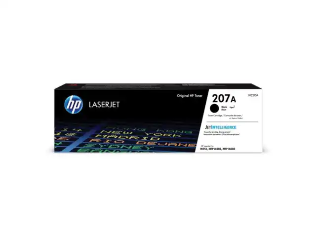 Картридж лазерный HP (W2210A) Color LJ M282/M283/M255, №207A, черный, оригинальный, ресурс 1350 страниц