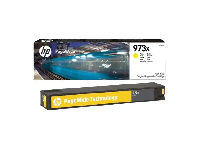 Картридж струйный HP (F6T83AE) PW Pro 477dw/452dw, №973X, желтый, увеличенный ресурс 7000 страниц, оригинальный