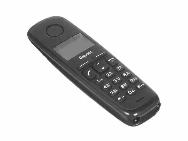 Радиотелефон GIGASET A170, память 50 номеров, АОН, повтор, часы, черный, S30852H2802S301