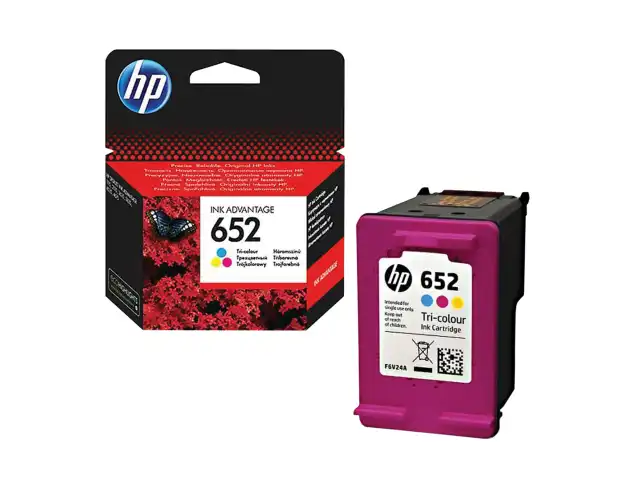 Картридж струйный HP (F6V24AE) DeskJet 2135/3635/3835/4535/4675/1115, №652, цветной, оригинальный ресурс 200 стр.