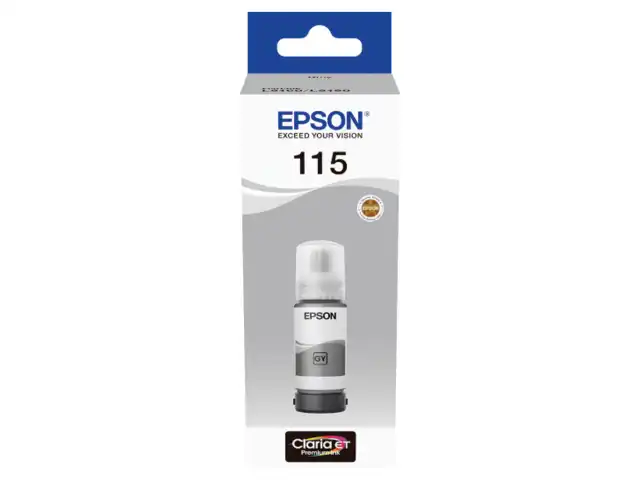 Чернила EPSON 115 (C13T07D54A) для СНПЧ L8160/L8180, серые, объем 70 мл, ОРИГИНАЛЬНЫЕ,  C13T07D54A