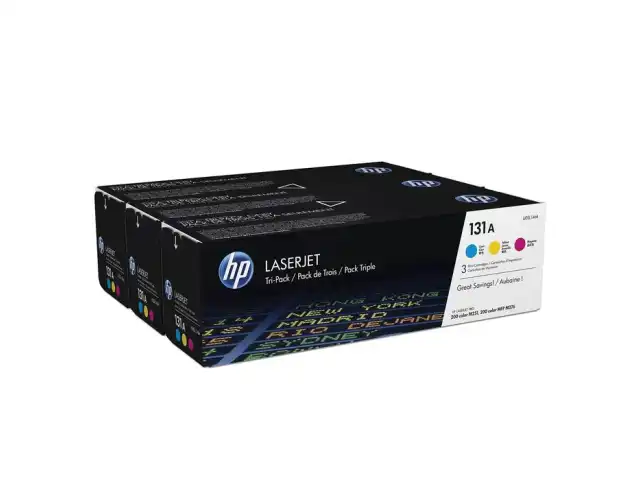 Картридж лазерный HP (U0SL1AM) LJ Pro200 colorM276/M251, №131A, оригинальный, КОМПЛЕКТ 3 цвета по 1800 страниц