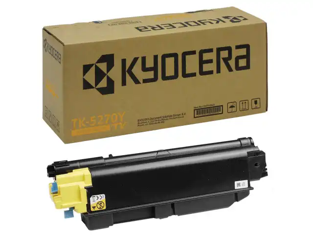 Тонер-картридж KYOCERA (TK-5270Y) M6230cidn/M6630cidn/P6230cdn, желтый, оригинальный, ресурс 6000 страниц, 1T02TVANL0