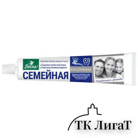 Зубная паста 90 г СЕМЕЙНАЯ (Весна) 