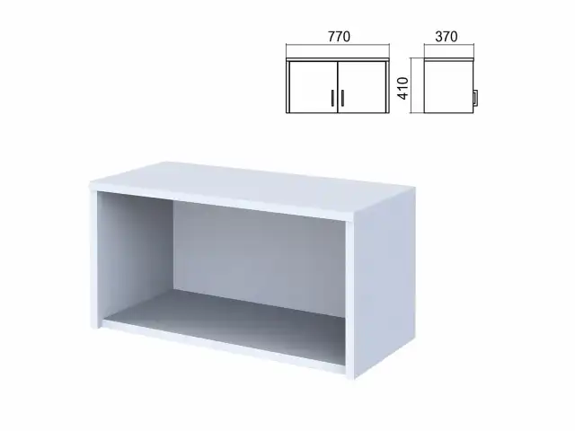 Шкаф-антресоль "Арго", 770х370х410 мм, серый