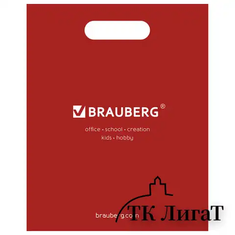 Пакет презентационно-упаковочный BRAUBERG, 40х50 см, усиленная ручка