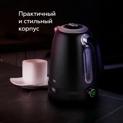 Чайник BQ (БИ-КЬЮ) KT1724SW, 1,7л, 2200Вт, закрытый нагревательный элемент, ТЕРМОРЕГ1, 86195511