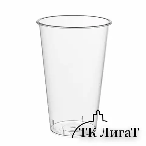 Стакан одноразовый 500мл пластиковый прозрачный Bubble Cup, СВЕРХПЛОТНЫЙ, ВЗЛП, ШК622, 1021ГП