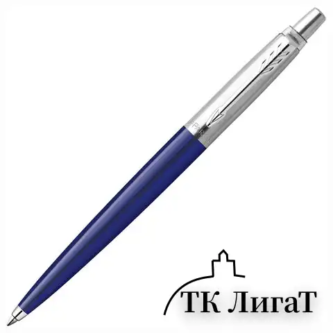 Ручка шариковая PARKER "Jotter Orig Blue", корпус синий, детали нержавеющая сталь, синяя, RG0033170