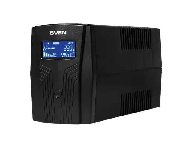 Источник бесперебойного питания SVEN Pro 650, 650VA (390W), 2 евророзетки, 2 розетки RJ45, SV-013844