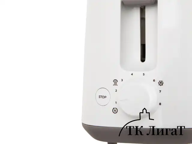 Тостер PHILIPS HD2581/00, 830 Вт, 2 тоста, 8 режимов, подогрев, разморозка, пластик, белый