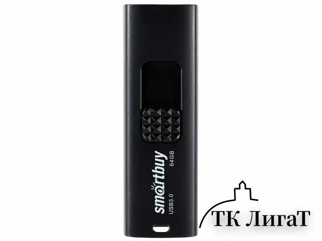 Флеш-диск 64GB SMARTBUY Fashion USB 3.0, черный, SB064GB3FSK
