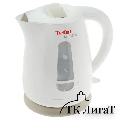 Чайник TEFAL KO29913E, 1,5 л, 2200 Вт, закрытый нагревательный элемент, пластик, белый, 7211000396