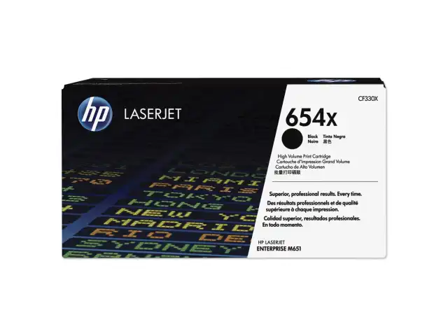 Картридж лазерный HP (CF330X) LaserJet M651n/M651dn/M651xh, №654X, черный, оригинальный, ресурс 20500 страниц