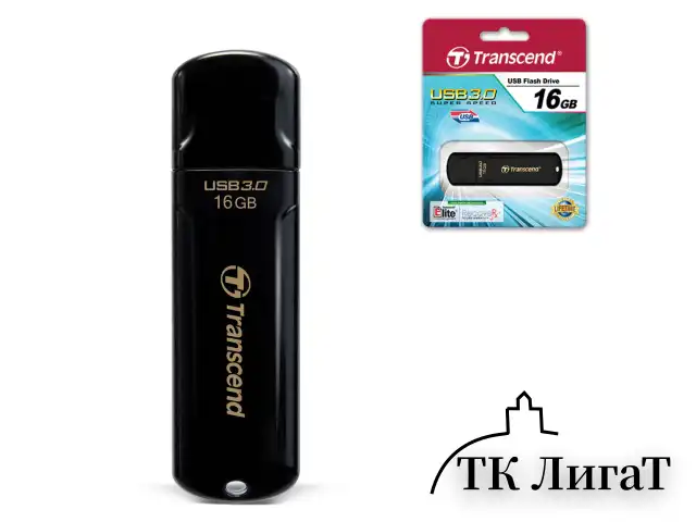 Флеш-диск 16 GB, TRANSCEND Jet Flash 700, USB 3.0, черный, TS16GJF700