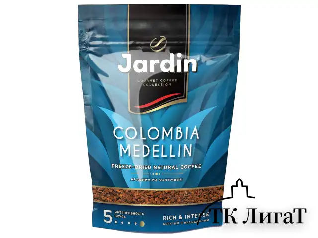 Кофе растворимый JARDIN "Colombia medellin", сублимированный, 150 г, мягкая упаковка