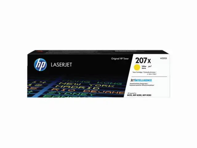 Картридж лазерный HP (W2212X) Color LJ M282/M283/M255, №207X, желтый, оригинальный, ресурс 2450 страниц