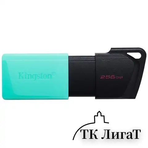 Флеш-диск 256GB KINGSTON DataTraveler Exodia M, разъем USB 3.2, черный/зеленый, DTXM/256GB, DTXM/254GB