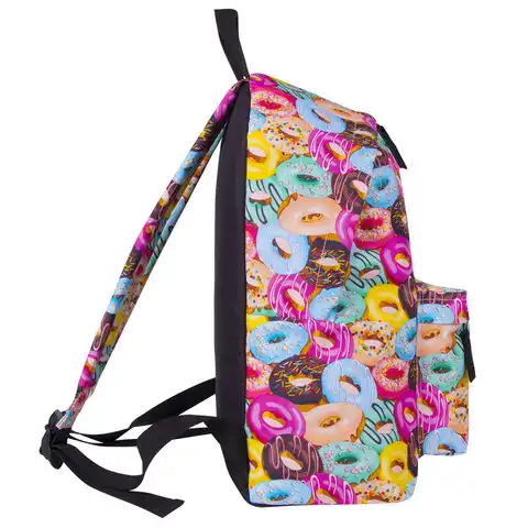 Рюкзак BRAUBERG, универсальный, сити-формат, Donuts, 20 литров, 41х32х14 см, 228862