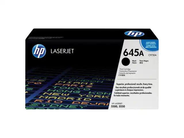 Картридж лазерный HP (C9730A) Color LaserJet 5500/5550, №645A, черный, оригинальный, ресурс 13000 страниц