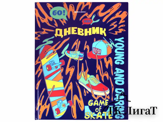 Дневник 1-11 класс 40 л., твердый, BRAUBERG, глянцевая ламинация, "Skateboarder", 106617