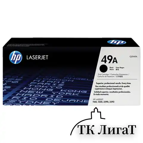 Картридж лазерный HP (Q5949A) LaserJet 1160/1320/3390, №49А, оригинальный, ресурс 2500 страниц