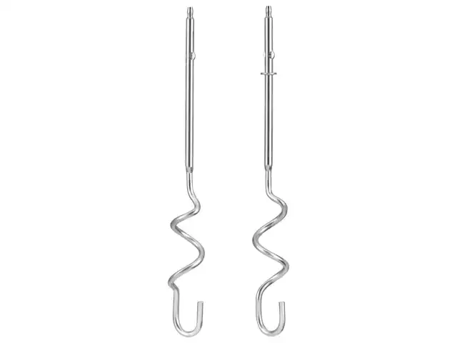 Миксер MOULINEX HM310E10, 300Вт, 5 скоростей, 2 венчика, 2 крюка для теста, серый, 8010001084