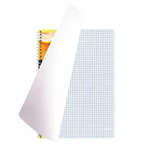 Тетрадь А4, 80 л., BRAUBERG, гребень, клетка, обложка картон, 