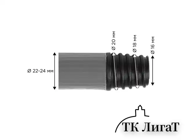 Черенок для уборочного инвентаря 130 см, еврорезьба, металлопластик 0,35 мм, усиленный, LAIMA EXPERT, 605239