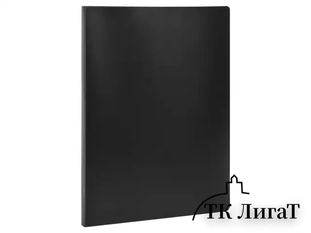 Папка с металлическим скоросшивателем STAFF, черная, до 100 листов, 0,5 мм, 229225
