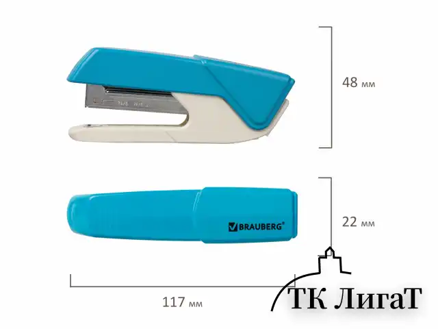 Степлер №24/6, 26/6 BRAUBERG 