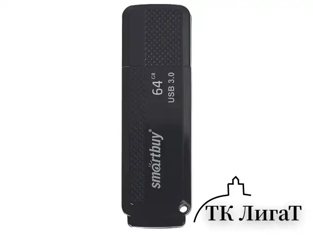 Флеш-диск 64 GB SMARTBUY Dock USB 3.0, черный, SB64GBDK-K3