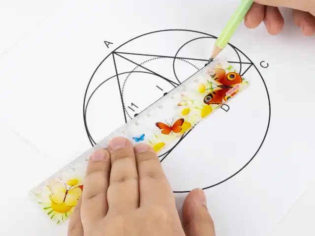 Линейка пластиковая 15 см, ПИФАГОР 