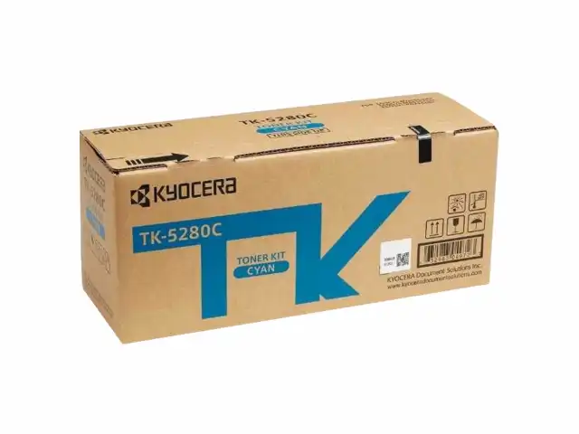 Тонер-картридж KYOCERA (TK-5280C) M6235cidn/M6635cidn/P6235cdn, голубой, ресурс 11000 страниц, оригинальный, 1T02TWCNL0