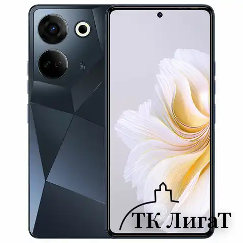 Смартфон TECNO CAMON 20, 2 SIM, 6,7", 4G, 64/32 Мп, 8/256 ГБ, черный, стекло, TCN-CK6N.256.PRBK, TCN-CK6N.256.BK