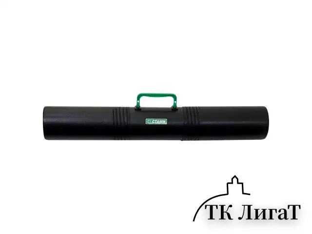 Тубус для чертежей 3-х секционный, диаметр 10 см, длина 65 см, А1, черный, с ручкой, ПТ41