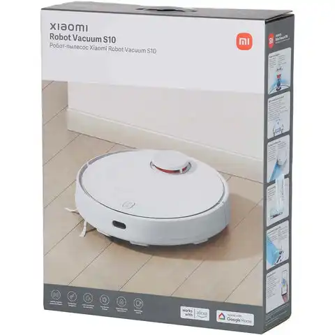 Робот-пылесос XIAOMI Mi Robot Vacuum S10, влажная уборка, контейнер 0,3 л, работа до, BHR5988EU